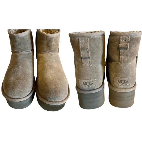 UGG Classic Ultra Mini 50mm suede platform boots - Picture 4 of 8